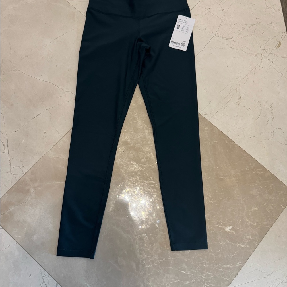 Athleta Hunter Green Leggings with Performance Fabric and Wide Waistband NEWWTAG
